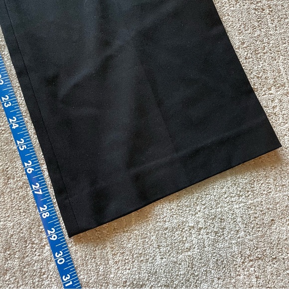 EXPRESS Editor Pants, Black Trousers, Straight Flare Leg, Work Pants, size 4S - Picture 7 of 8